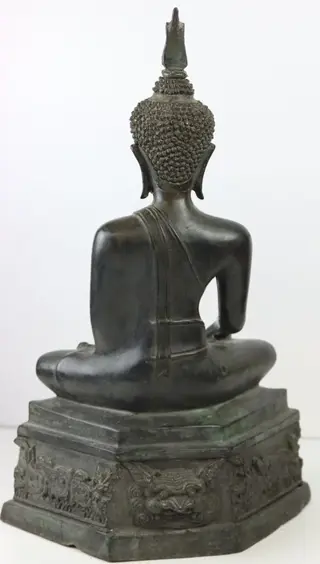 Groot beeld Sakjamoeni (sakyamuni) Boeddha - 45 cm - Brons - Thailand
