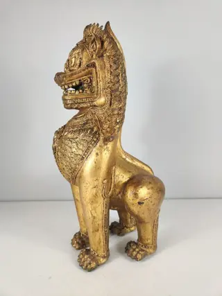 Grote bronzen Singha, tempelleeuw - Thailand