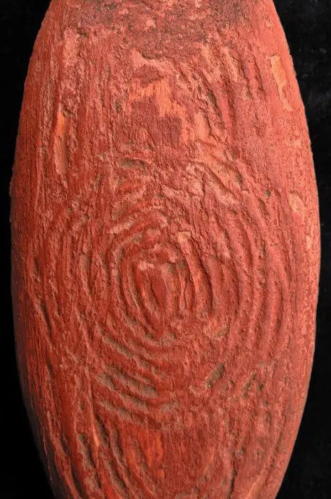 Hanger (1) - Haar (dier), Hout - Aboriginal pendant with hair string - Aboriginal - Australië