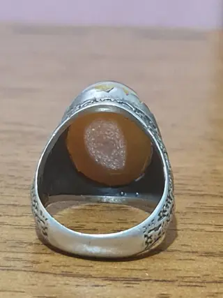 Ring (1) - Agaat, zilver - Iran - Tweede helft 20e eeuw