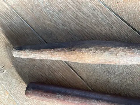 Oorlogsknuppel (3) - Hout - boomerang - Aboriginal - Australië