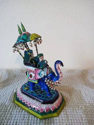 Beeld(en)/Beeldje(s) - Sterlingzilver 925 - India - Midden 20e eeuw