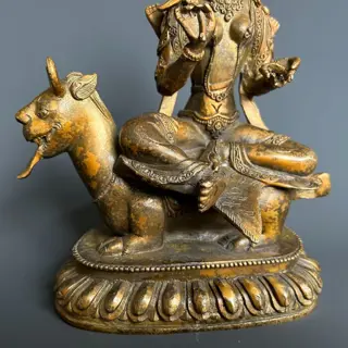 Boeddha beeld (1) - Brons - Tara - 24.5cm - Tibet - 21e eeuw