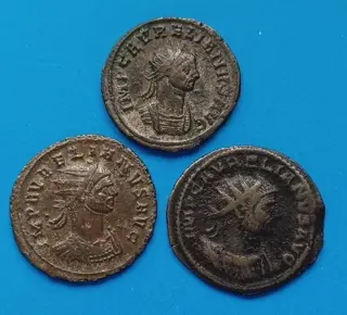 Romeinse Rijk. Aurelian (270-275 n.Chr.). Lot van 3 Antoniniani