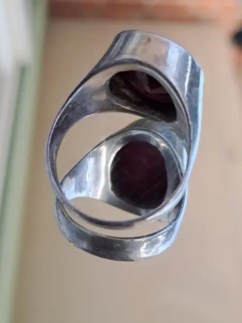 Ring - Robijn, Zilver - India - 21e eeuw