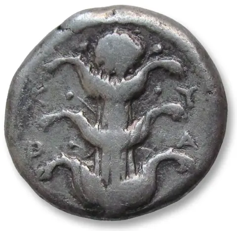 Kyrenaica, Kyrene. AR Didrachm,Circa 294-275 B.C. - time of Magas - no control symbols -