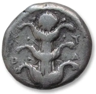 Kyrenaica, Kyrene. AR Didrachm,Circa 294-275 B.C. - time of Magas - no control symbols -
