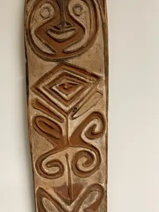 Plank (1) - Hout - Gope - 120 cm - Papuan Gulf, Papua Nieuw-Guinea