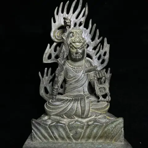 Tibet-standbeeld (1) - Brons - Acalanatha - 20.5cm - Tibet - Modern