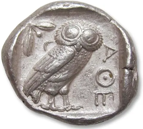 Attica, Athene. AR Tetradrachm,454-404 B.C. - great example of this type -