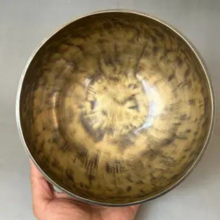 Volle Maan Klankschaal (4) - 5 metalen legering - 20cm Diameter - Nepal - Modern