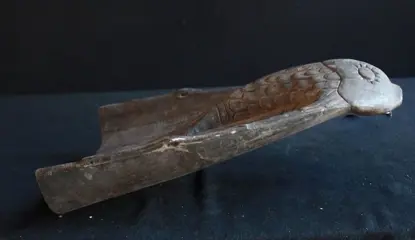 Kanopunt met visvoorstelling (1) - Hout - Papoea-Nieuw-Guinea