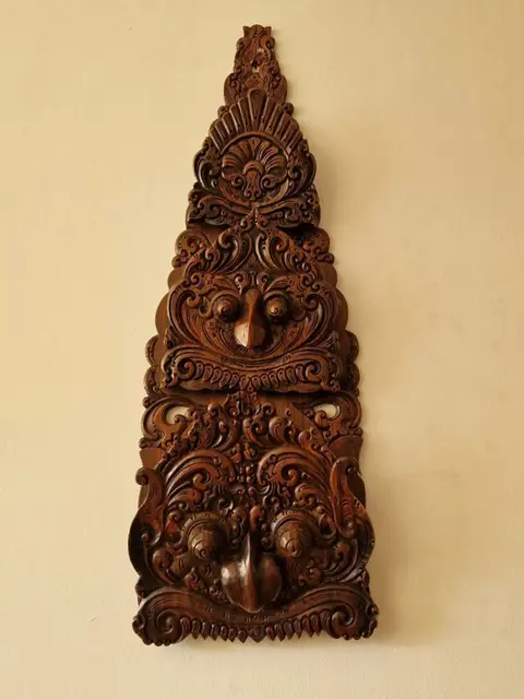 Magazine/krant houder - Hout - Bali, Indonesië