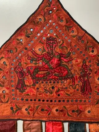 Borduurwerk - Katoen - Sthapana - India - 20e eeuw