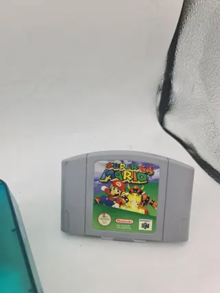 Nintendo rare Ice Blue N64 Nintendo 64 MARIO PAK Edition - Limited Edition OriginalIce Blue Nintendo 64 N64 Console + FAH MARIO Version +Original Blue