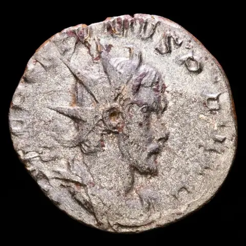 Romeinse Rijk. Gallienus (253-268) and Postumus (260-269 AD). Kavel bestaande uit twee zilveren Antoninianus,Trier, VICTORIA AVG, Victory / Viminacium, SPES PVBLICA Spes (Rare)