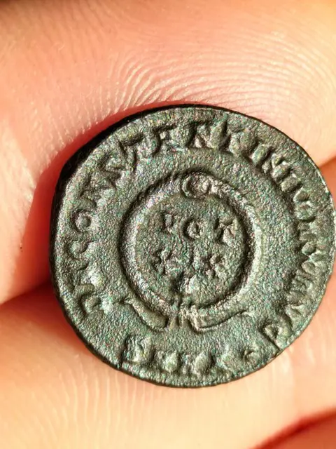 Romeinse Rijk. Lot of 4 Folles,incl Constantius II, Alexandria, AD 347/8
