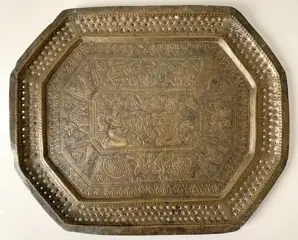 Metalen vaatwerk (5) - Brons, Koper - India - 18e - 19e eeuw