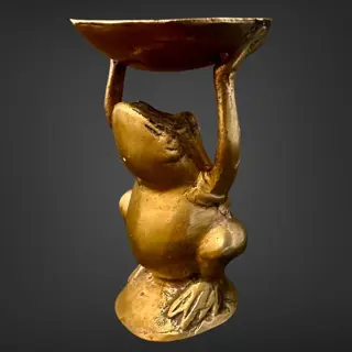 Sculpturen: kikkers (2) - Messing - Bali, Indonesië