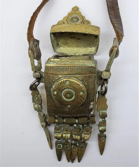 Gun-powder box (1) - Messing - Ottomaans - Midden 20e eeuw