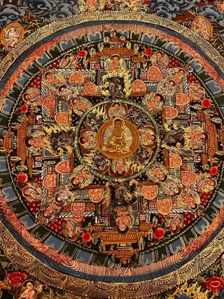 Schilderij (1) - Katoen - Life of Buddha Thanka Painting - Nepal - 21e eeuw