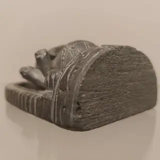 Beeld - Groene steen - Ganesha - India - 20e eeuw