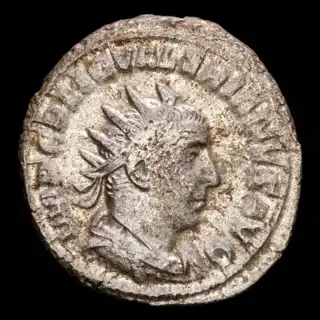 Romeinse Rijk. Valerian I (253-260 A.D.) and Salonina (260-268 A.D.). Kavel bestaande uit twee Antoninianus,Rome, VICTORIA AVGG, Victory and Cologne, VENVS FELIX, Venus.