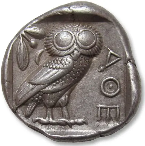 Attica, Athene. AR Tetradrachm,454-404 B.C. - great example of this type -