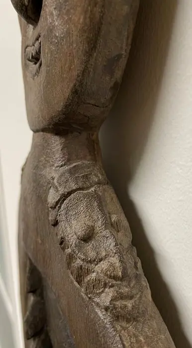 Haakfiguur (1) - Hout - Sepik (Centraal), Papua Nieuw-Guinea