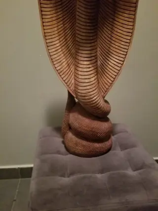Wouden cobraslang (1) - Hout - 20e eeuw