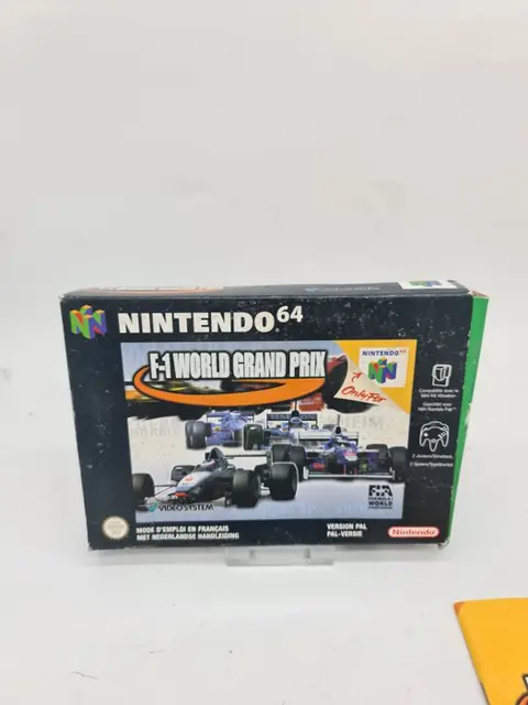 Nintendo, OLD STOCK RARE Nintendo 64-Bit N64 1st print Super F-1 WORLD GRAND PRIX FAH edition Nintendo 64 - Console - In originele verpakking