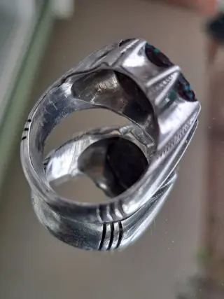 Ring - Turquoise, Zilver - Iran - 21e eeuw