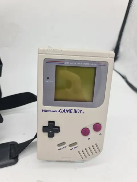 1 Nintendo DMG-01 1989+Nintendo Carrier Case, Rare adapter+games - Gameboy Classic with RARE Nintendo gameboy Travelling carrier case (10) - In originele verpakking
