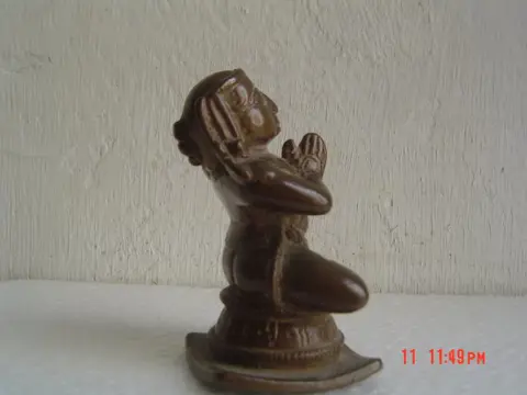 Beeld - Brons - Heilige - India - 18e eeuw