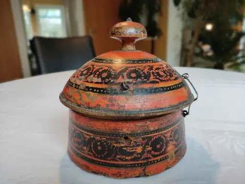 Vat (1) - Hout - Holzgefäß - Afghanistan - 19e eeuw