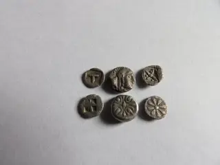 Griekenland. Lot of 6 fractional AR coins,from Arcadia, Pisidia, Asia Minor (uncertain), Ionia and Aeolis.