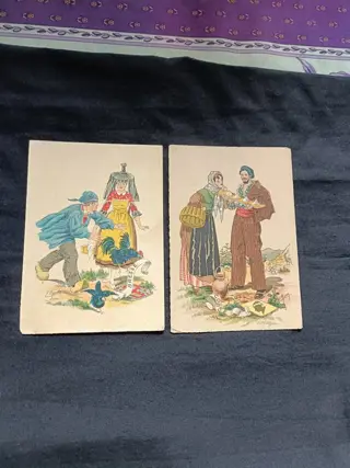 Frankrijk - Folklore - Ansichtkaarten (Set van 142) - 1903-1957