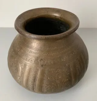 Ritueel metalen vaatwerk (4) - Brons - India - 19e eeuw