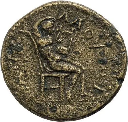 Thessaly, Koinon van. Nero (54-68 n.Chr.). Æ Triassaria,AD 68