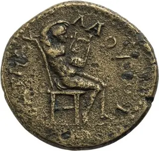 Thessaly, Koinon van. Nero (54-68 n.Chr.). Æ Triassaria,AD 68