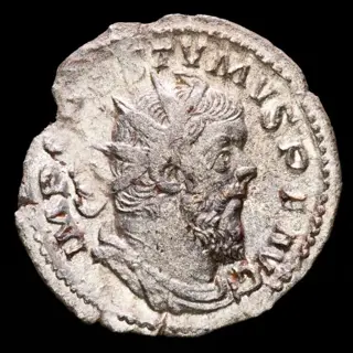 Romeinse Rijk. Gallienus (253-268) and Postumus (260-269 AD). Kavel bestaande uit twee zilveren Antoninianus,Samosata, RESTITVT ORIENTIS Oriens / Mediolanum, FIDES MILITVM, Fides.