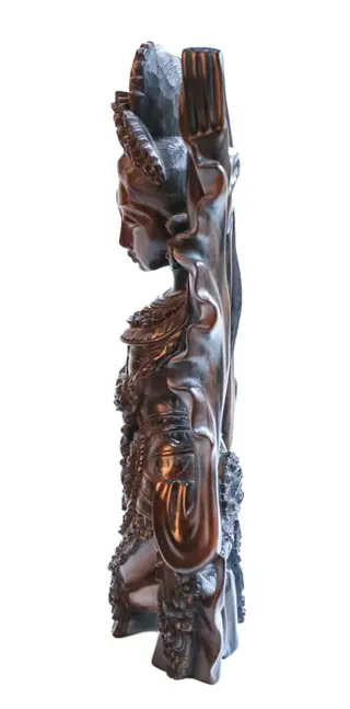 Snijwerk (1) - Coromandelhout - Legong danseres - Bali, Indonesië