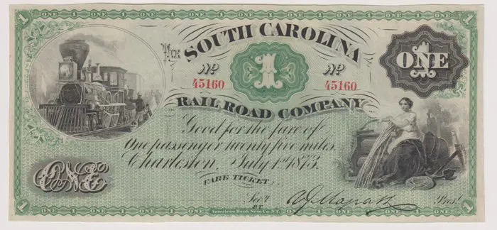 Verenigde Staten van Amerika - 1 Dollar 01/07/1873 - State of South Carolina