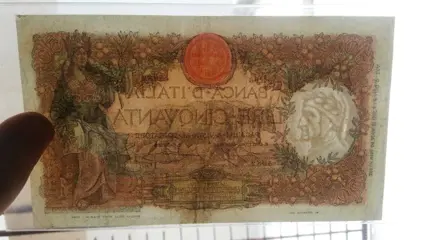 Italië - 50 Lire 24/04/1918 "Buoi" - Gigante BI 4I