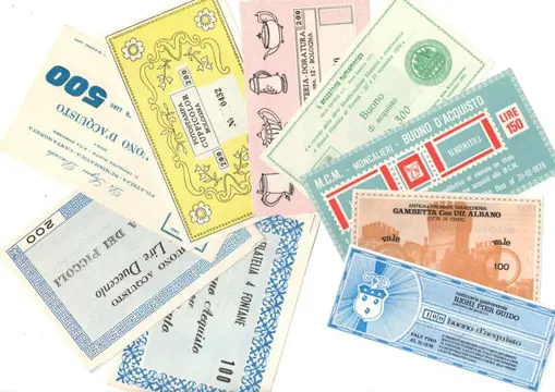 Italië - 29 banconote e miniassegni Lire 1918-1995