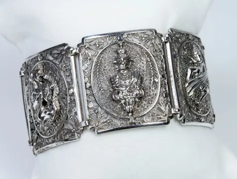 Armband - Zilver - 38,6 g - India - Tweede helft 20e eeuw