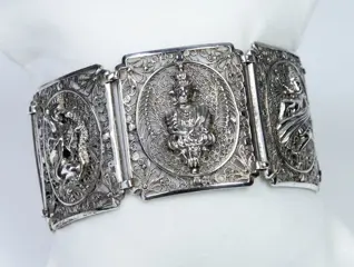 Armband - Zilver - 38,6 g - India - Tweede helft 20e eeuw