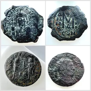 Byzantijnse Rijk, Romeinse Rijk. Lot aus 26 AE Münzen