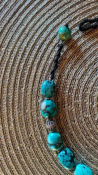Halsketting - Turquoise - Ladakh - Eind 20e eeuw