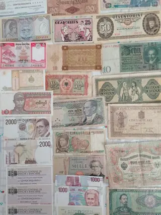 wereld- - 91 banknotes - Various dates - including duplicates